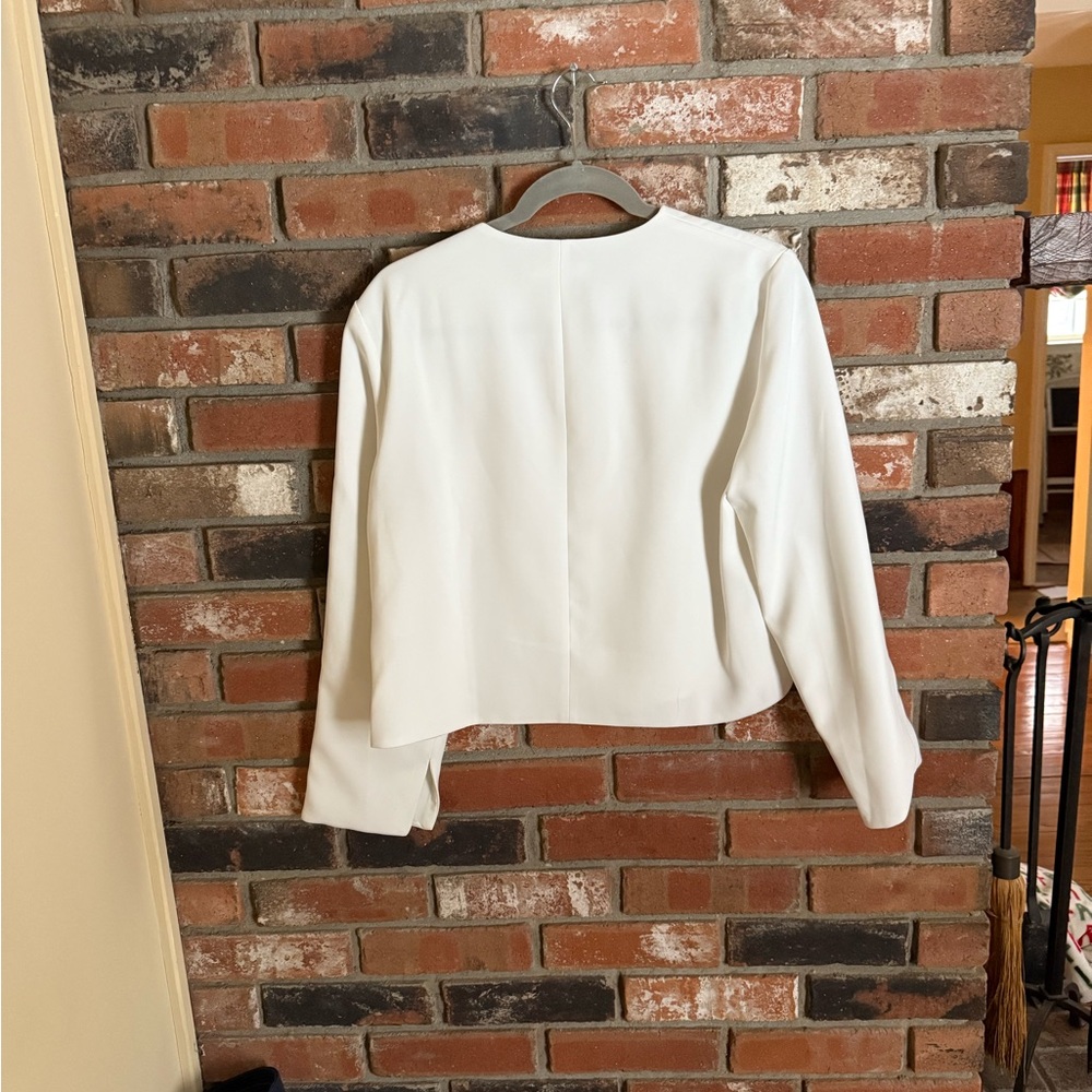 Zara Cream Button-Up Top - Picture 4 of 6